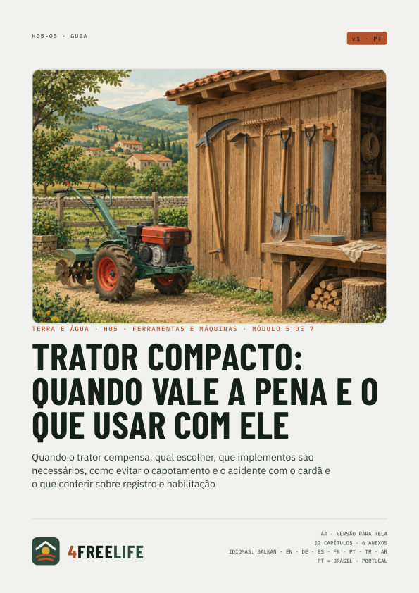 Trator compacto: quando vale a pena e o que usar com ele