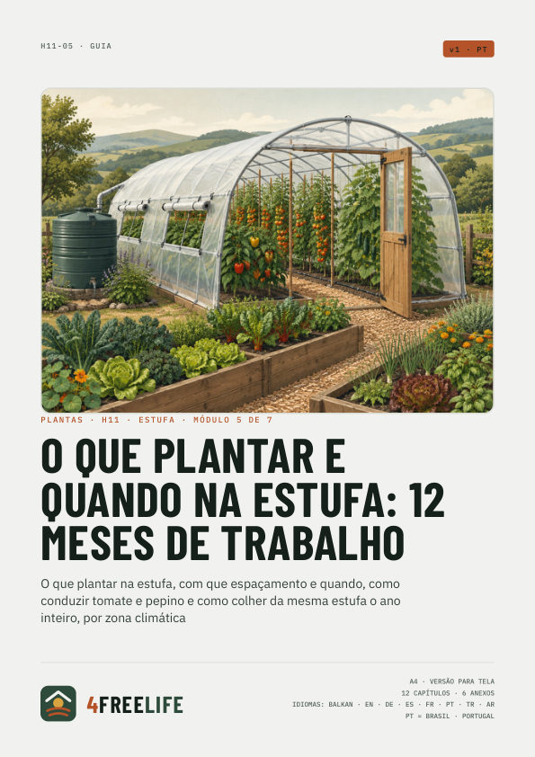 O que plantar e quando na estufa: 12 meses de trabalho