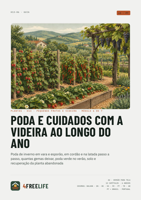 Poda e cuidados com a videira ao longo do ano