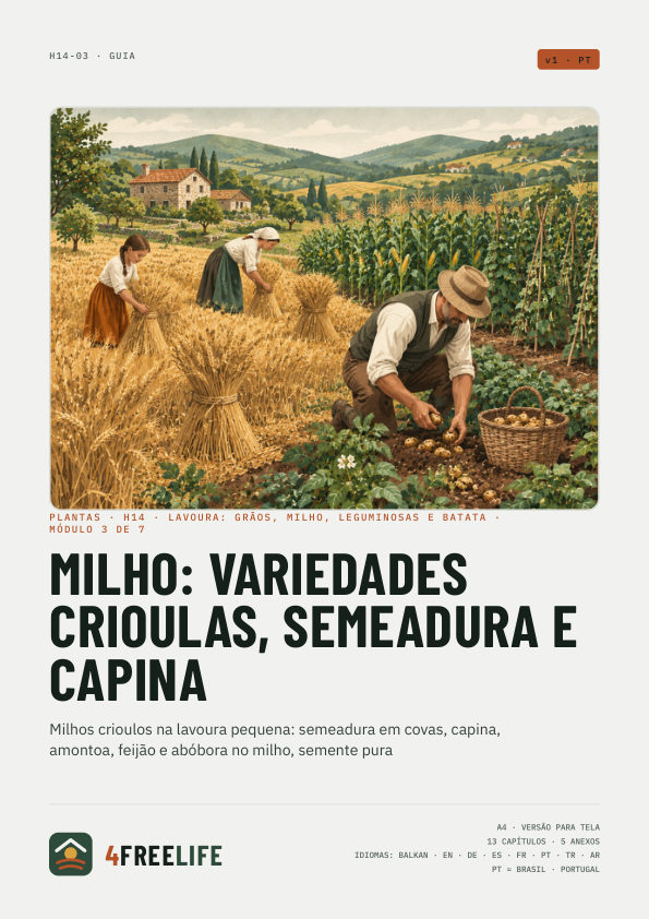 Milho: variedades crioulas, semeadura e capina