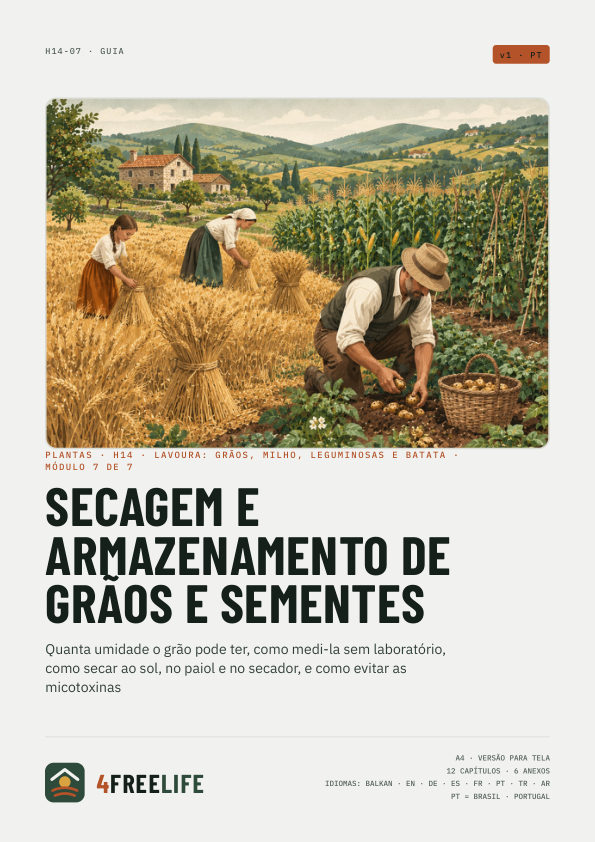 Secagem e armazenamento de grãos e sementes