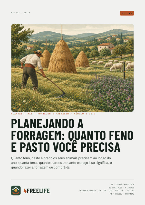 Planejando a forragem: quanto feno e pasto você precisa