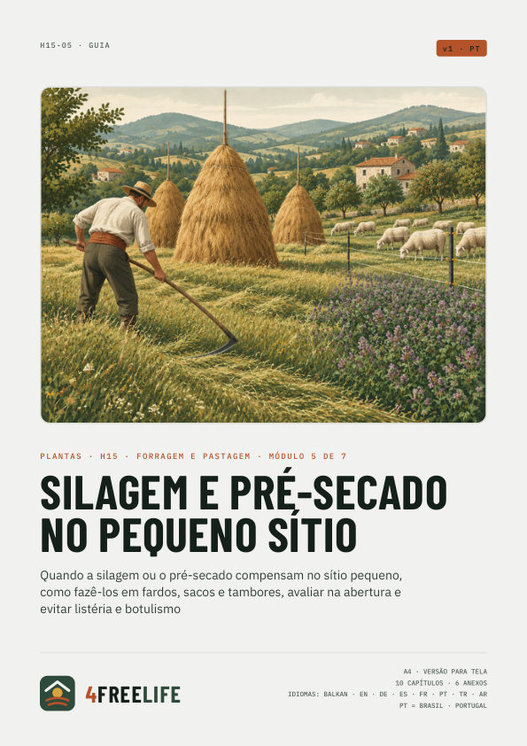 Silagem e pré-secado no pequeno sítio