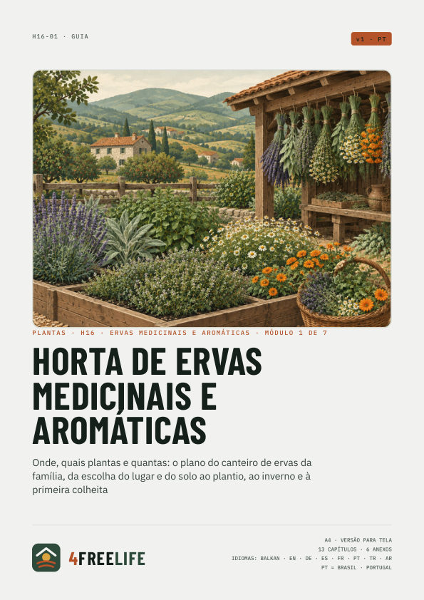 Horta de ervas medicinais e aromáticas