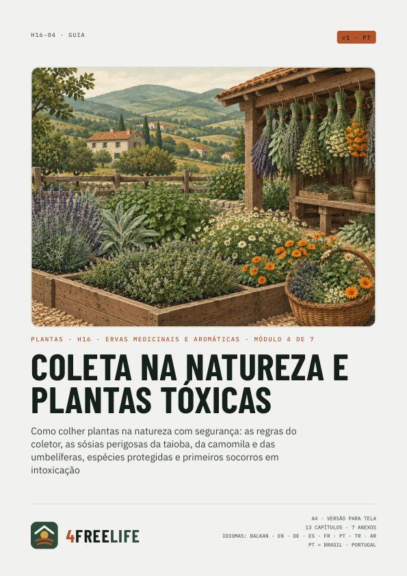 Coleta na natureza e plantas tóxicas