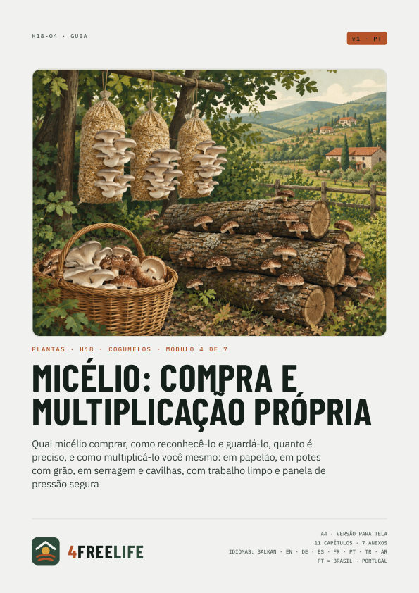 Micélio: compra e multiplicação própria