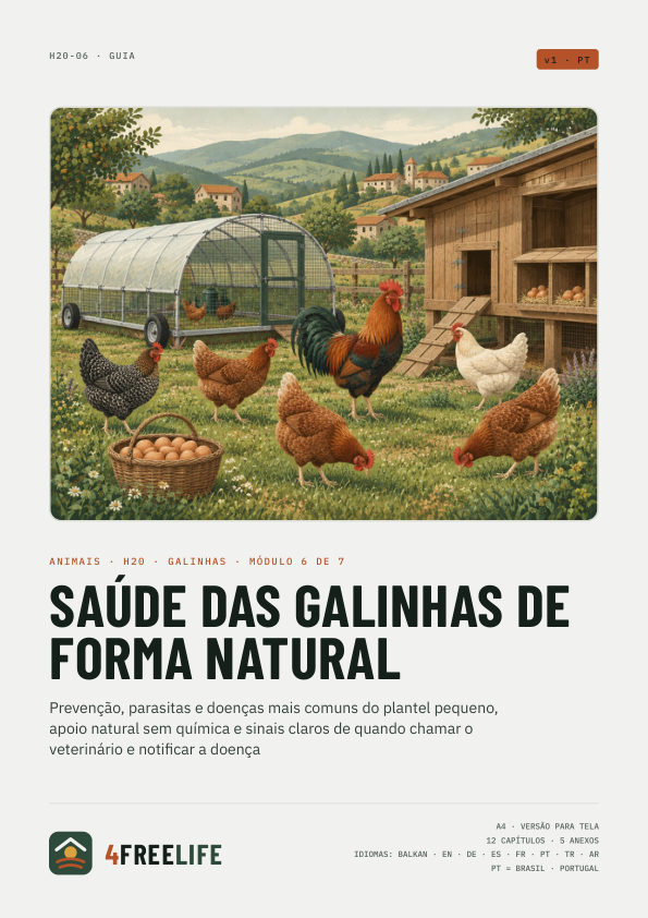 Saúde das galinhas de forma natural