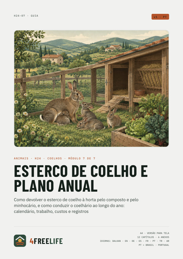 Esterco de coelho e plano anual