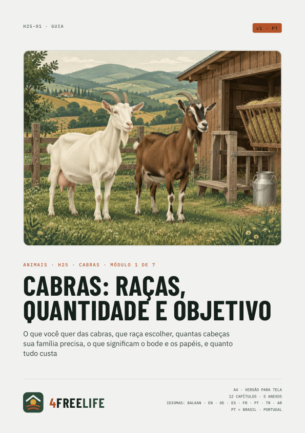 Cabras: raças, quantidade e objetivo