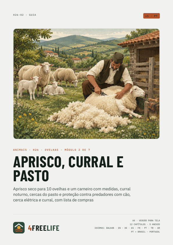 Aprisco, curral e pasto