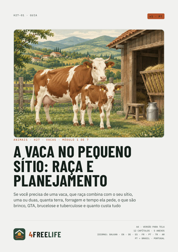 A vaca no pequeno sítio: raça e planejamento