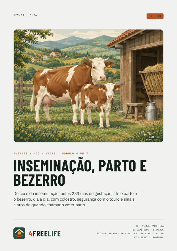 Inseminação, parto e bezerro