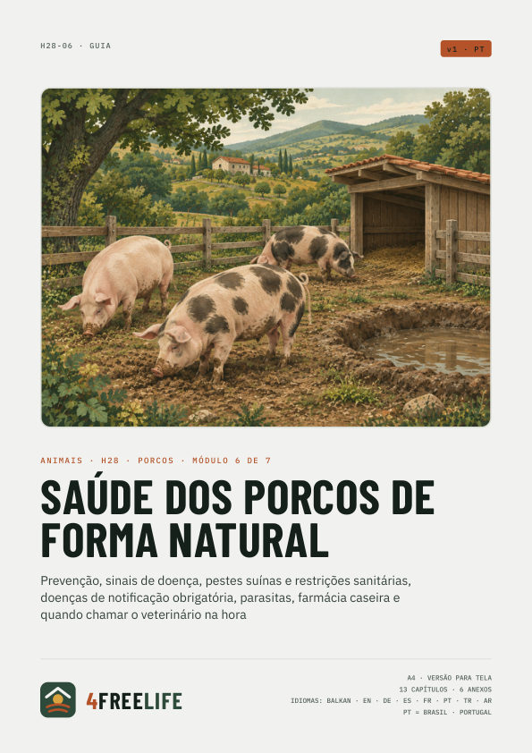Saúde dos porcos de forma natural