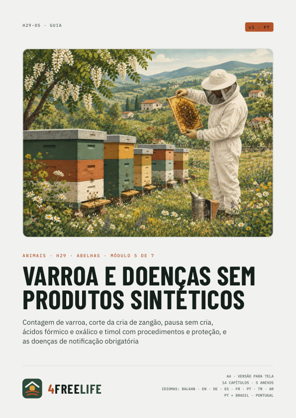 Varroa e doenças sem produtos sintéticos