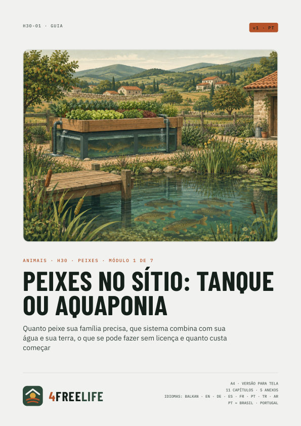 Peixes no sítio: tanque ou aquaponia