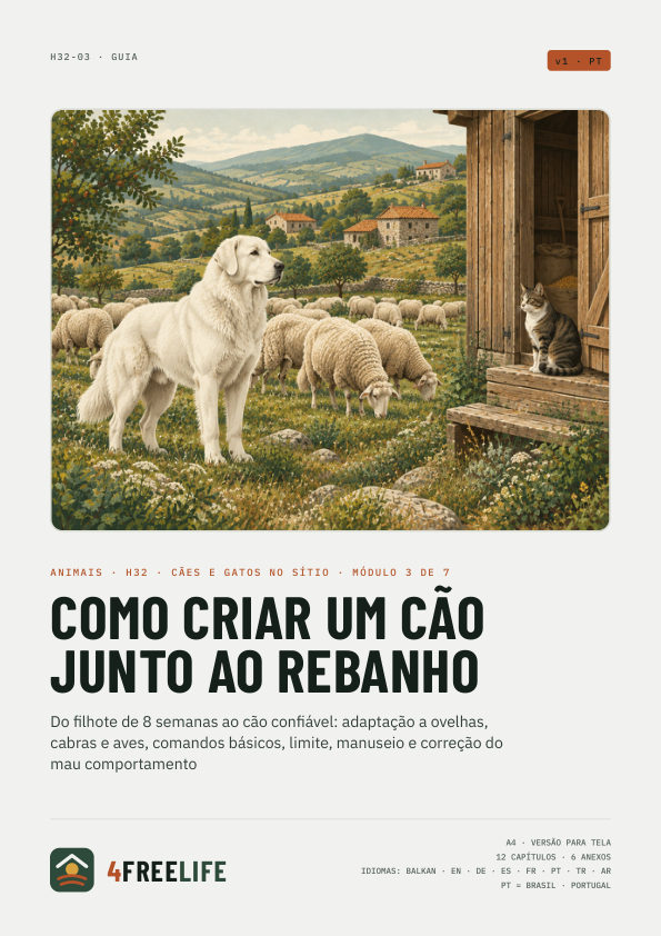 Como criar um cão junto ao rebanho
