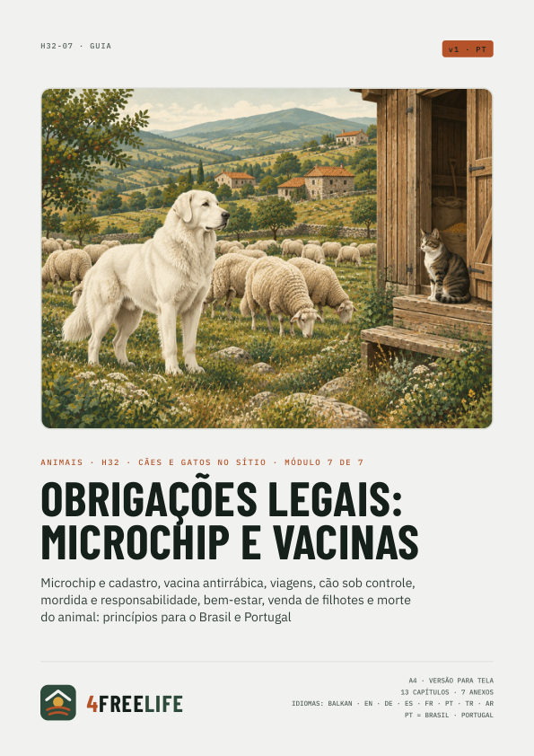 Obrigações legais: microchip e vacinas