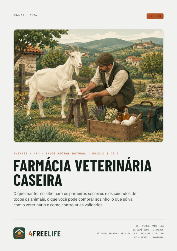 Farmácia veterinária caseira