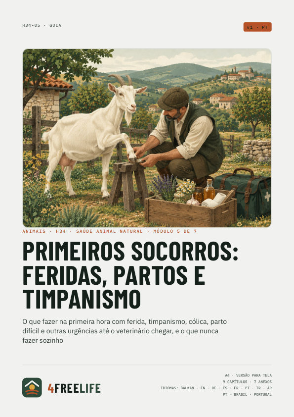 Primeiros socorros: feridas, partos e timpanismo