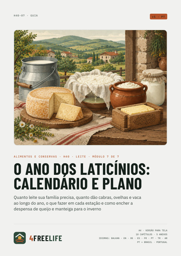 O ano dos laticínios: calendário e plano