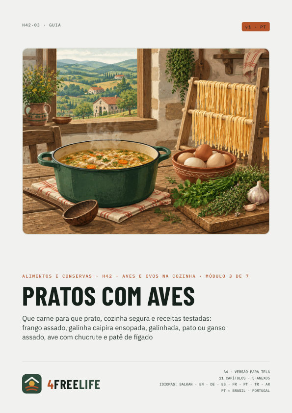 Pratos com aves