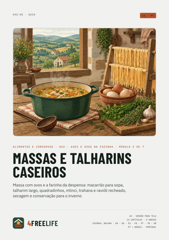 Massas e talharins caseiros