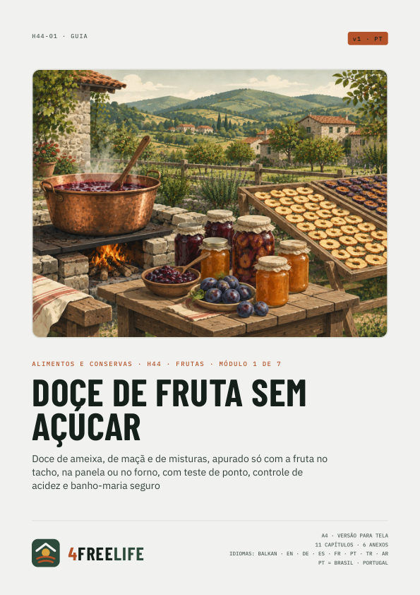 Doce de fruta sem açúcar