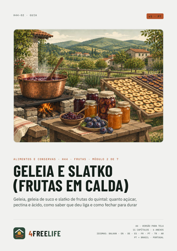 Geleia e slatko (frutas em calda)