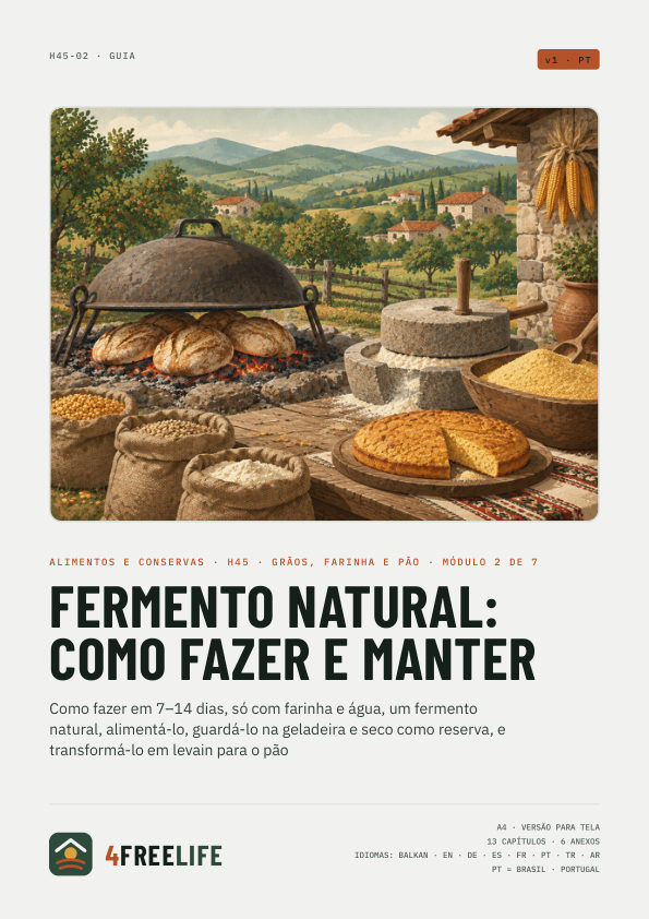 Fermento natural: como fazer e manter