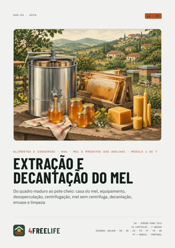 Extração e decantação do mel