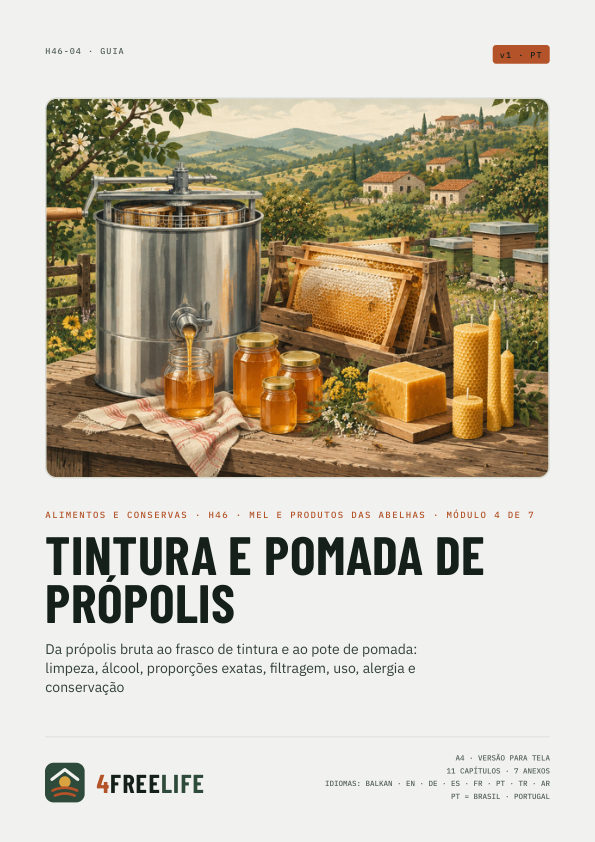 Tintura e pomada de própolis
