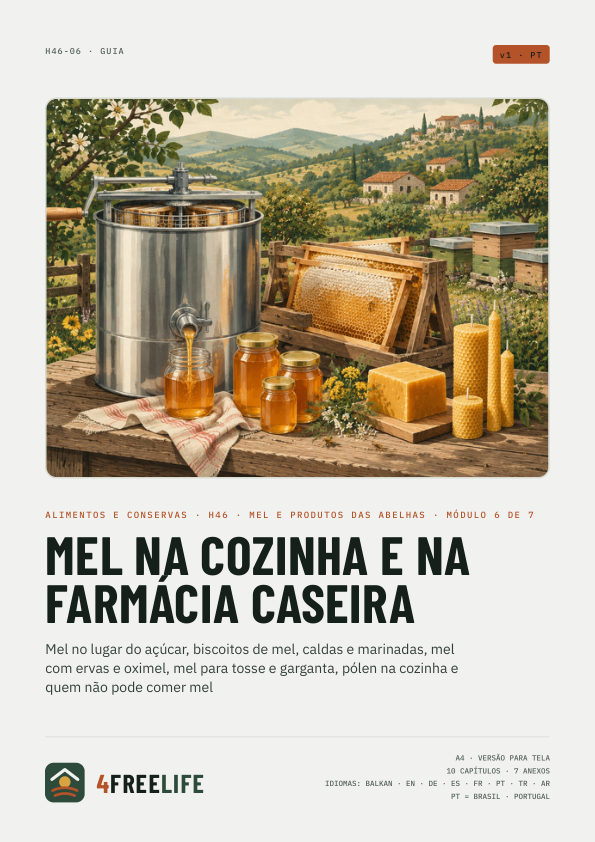 Mel na cozinha e na farmácia caseira