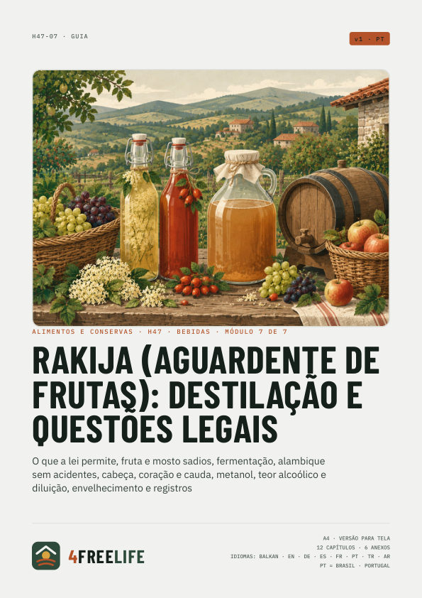 Rakija (aguardente de frutas): destilação e questões legais