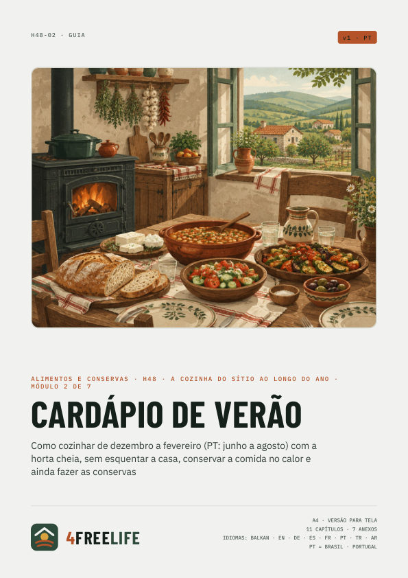 Cardápio de verão
