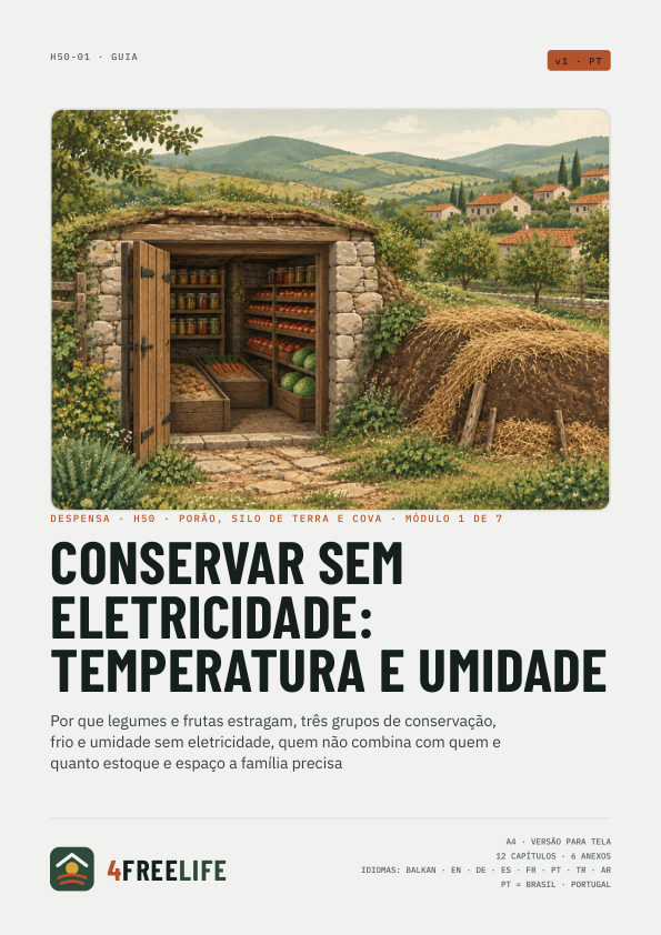Conservar sem eletricidade: temperatura e umidade
