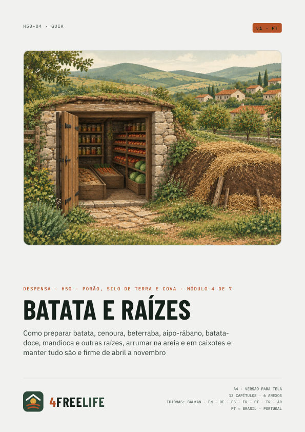 Batata e raízes