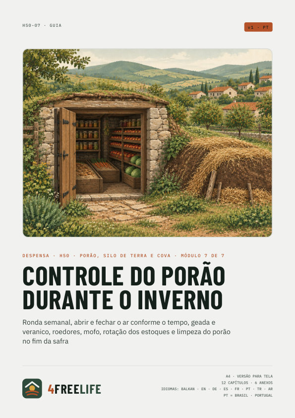 Controle do porão durante o inverno
