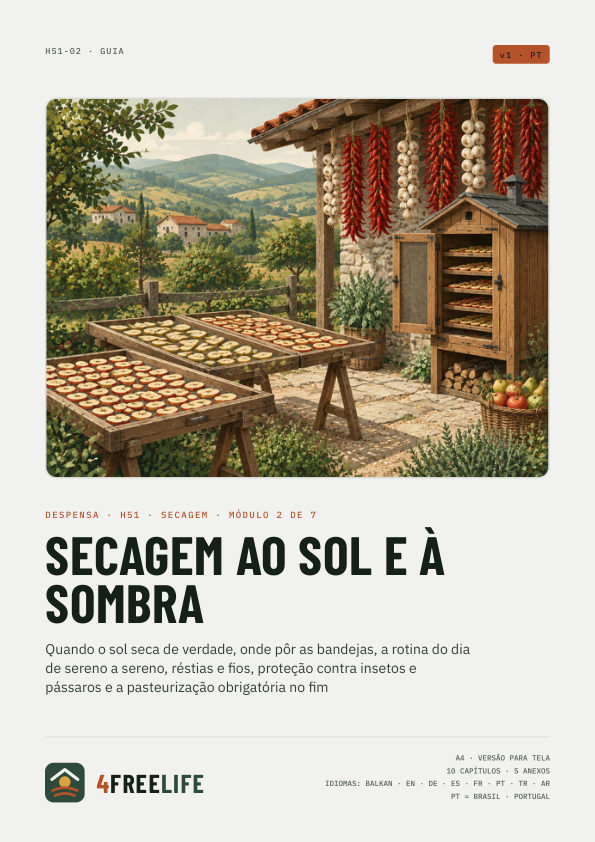 Secagem ao sol e à sombra