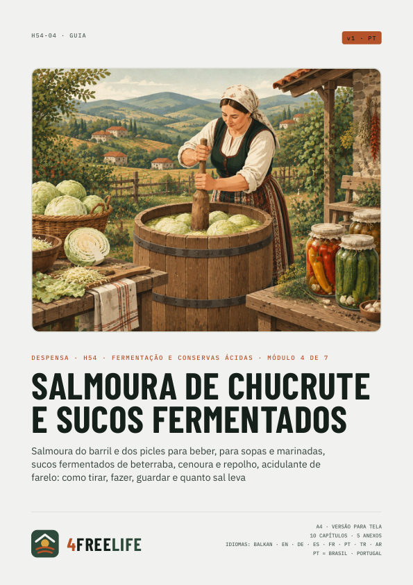 Salmoura de chucrute e sucos fermentados