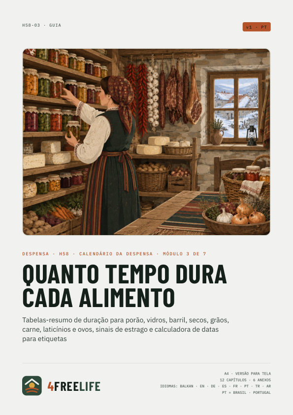 Quanto tempo dura cada alimento