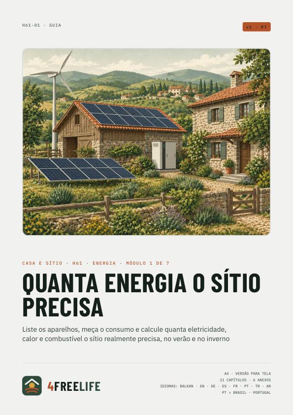 Quanta energia o sítio precisa