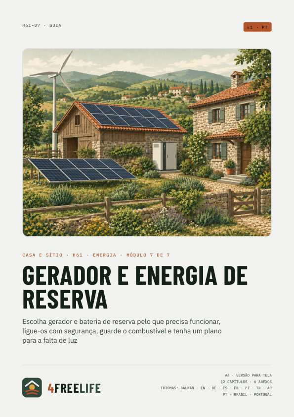 Gerador e energia de reserva
