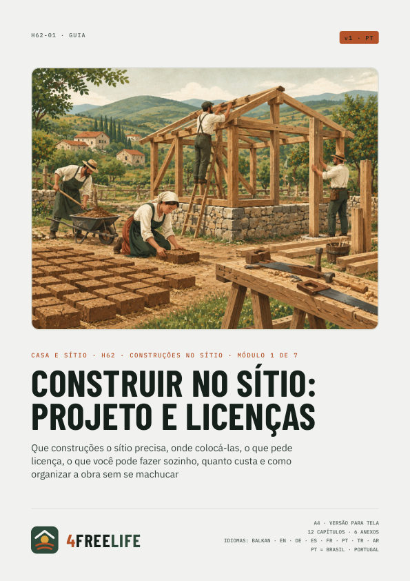 Construir no sítio: projeto e licenças