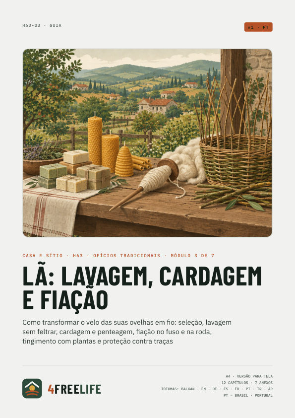 Lã: lavagem, cardagem e fiação