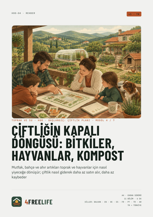 Çiftliğin kapalı döngüsü: bitkiler, hayvanlar, kompost