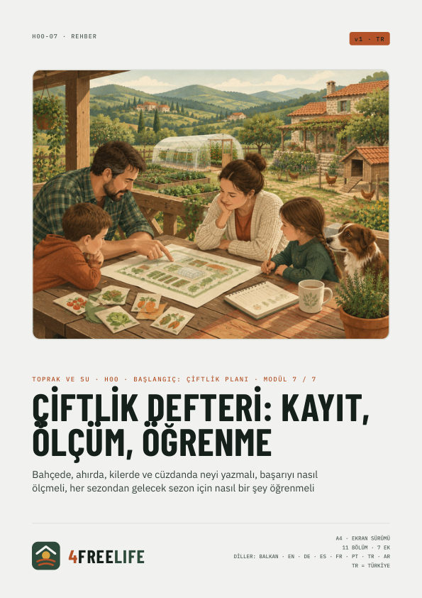 Çiftlik defteri: kayıt, ölçüm, öğrenme