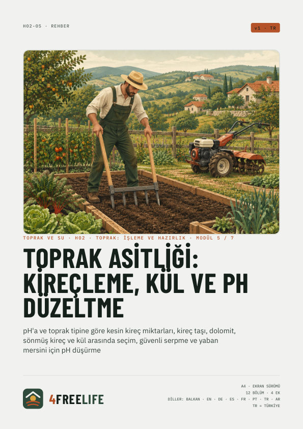 Toprak asitliği: kireçleme, kül ve pH düzeltme