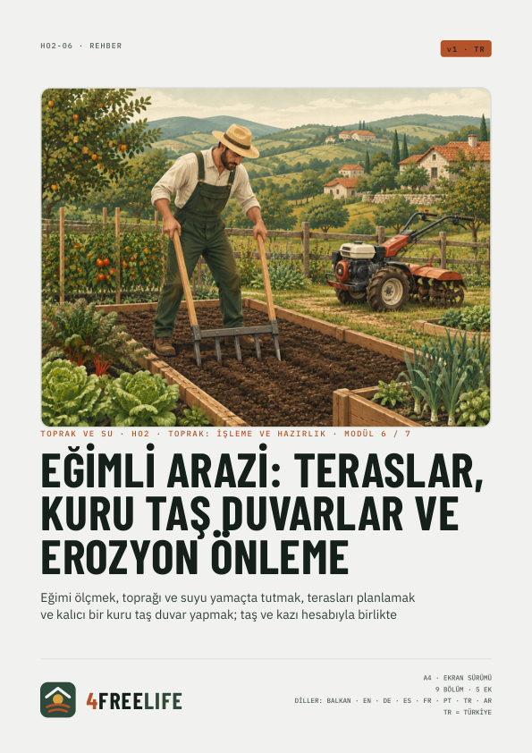 Eğimli arazi: teraslar, kuru taş duvarlar ve erozyon önleme