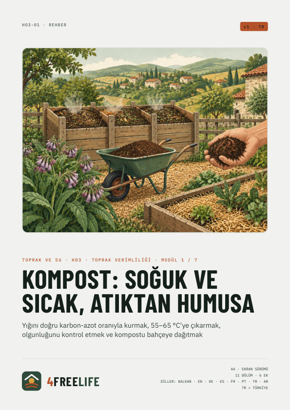 Kompost: soğuk ve sıcak, atıktan humusa