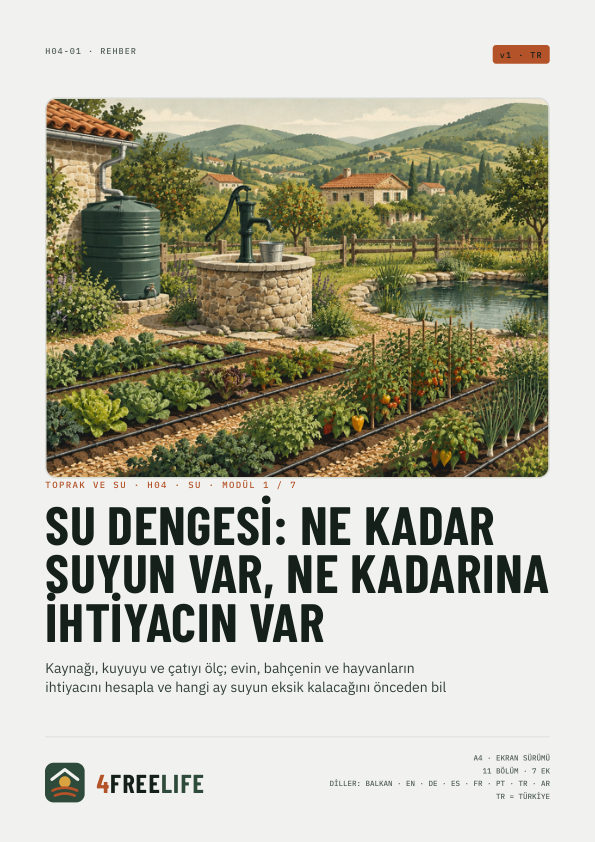 Su dengesi: ne kadar suyun var, ne kadarına ihtiyacın var